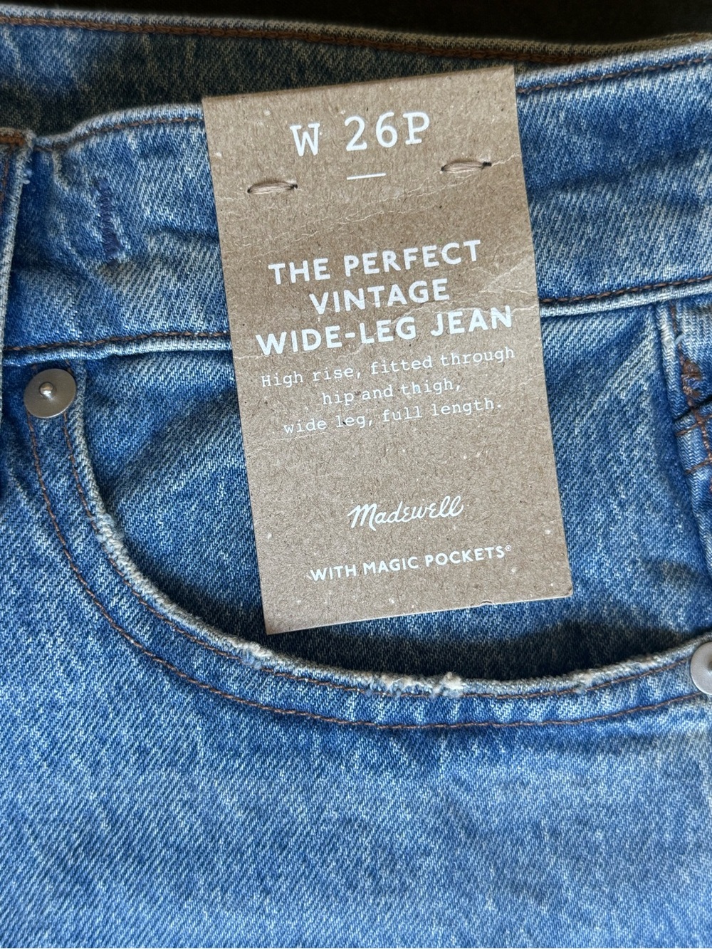 Madewell Vintage-Inspired Wide-Leg Jeans - Blue